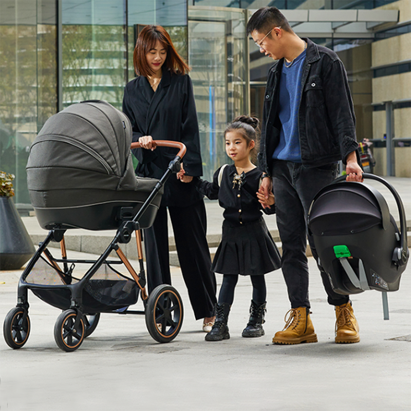 Luxuriosa princeps landscape Infantem Stroller portatilem valvis adjustable infantem stroller cum bassinet RA-U09
